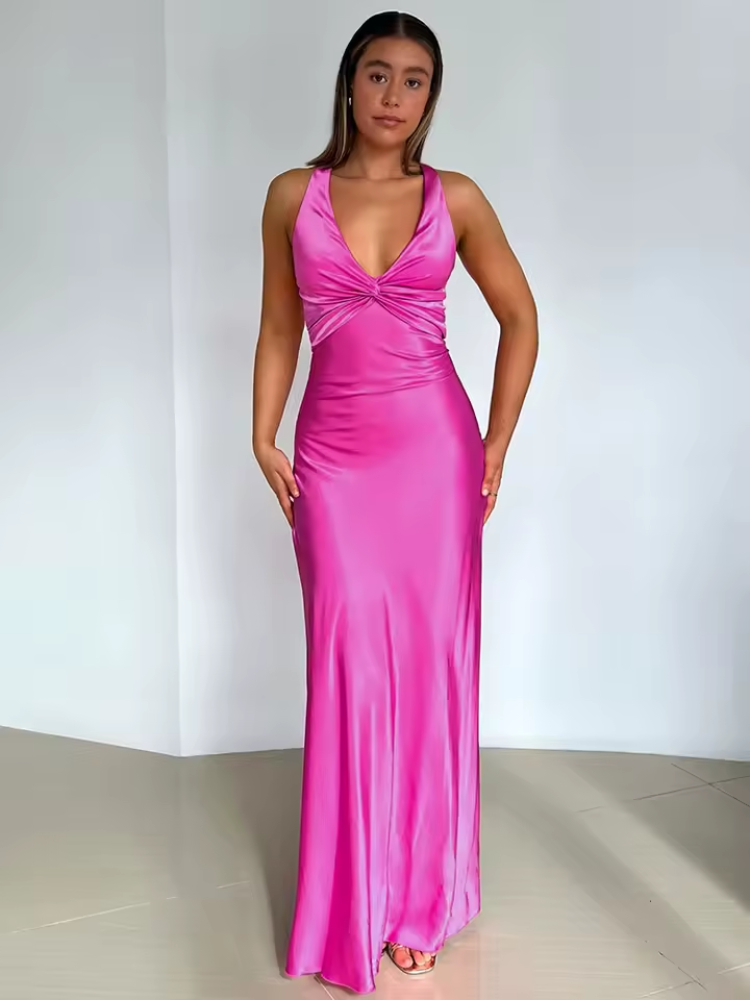 Oriana Women's Maxi Dress | Lightweight Fabric, Elegant Sleeveless Design 5