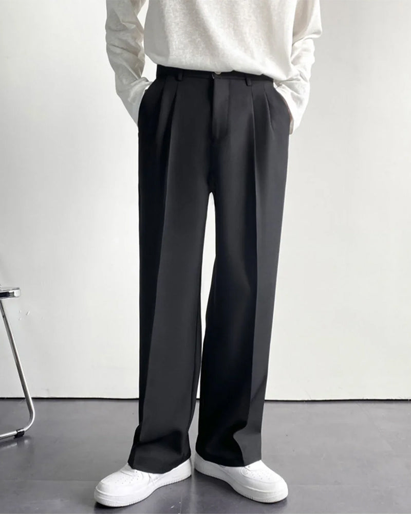 Parker Women's Wide Leg Trousers | Soft Cotton Blend, Oversized Fit 1