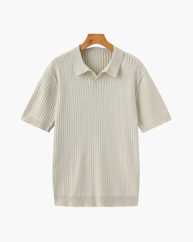 Premium Ribbed Polo Shirt – Effortless Style with Timeless Appeal 0