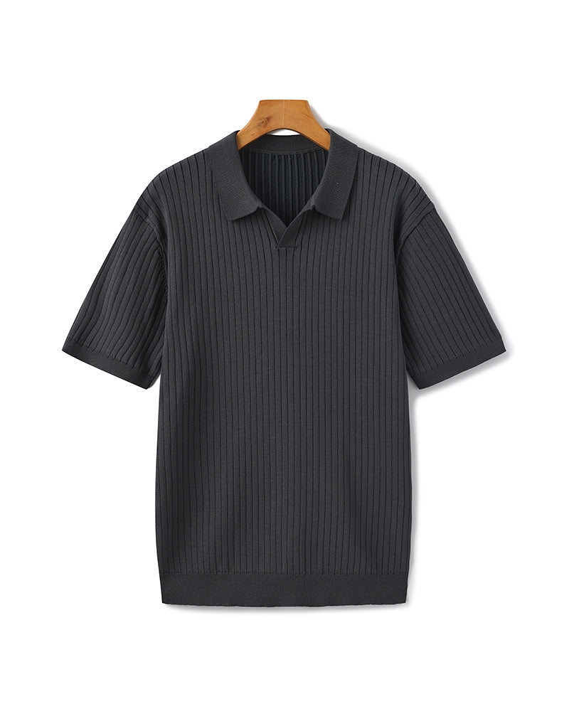 Premium Ribbed Polo Shirt – Effortless Style with Timeless Appeal 10
