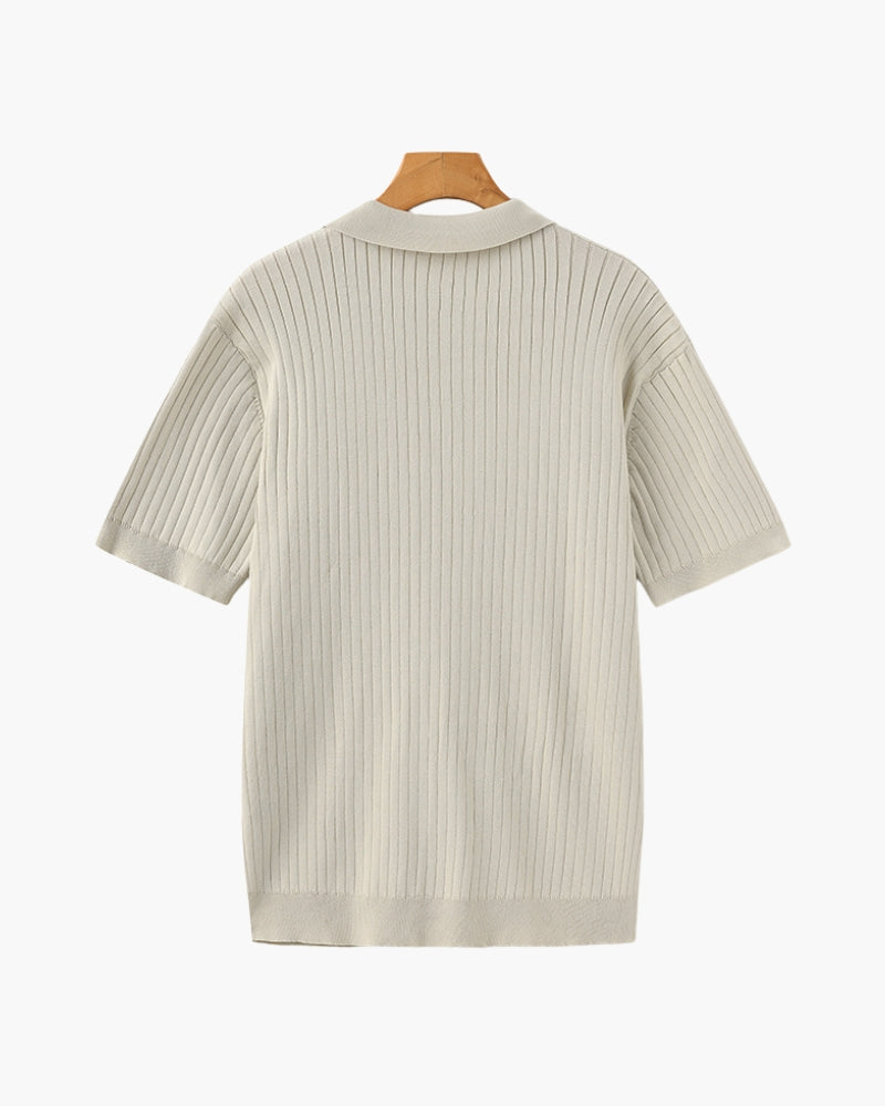 Premium Ribbed Polo Shirt – Effortless Style with Timeless Appeal 2