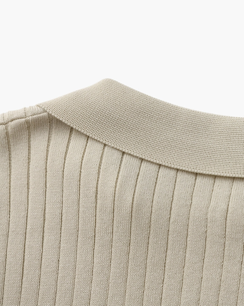 Premium Ribbed Polo Shirt – Effortless Style with Timeless Appeal 6