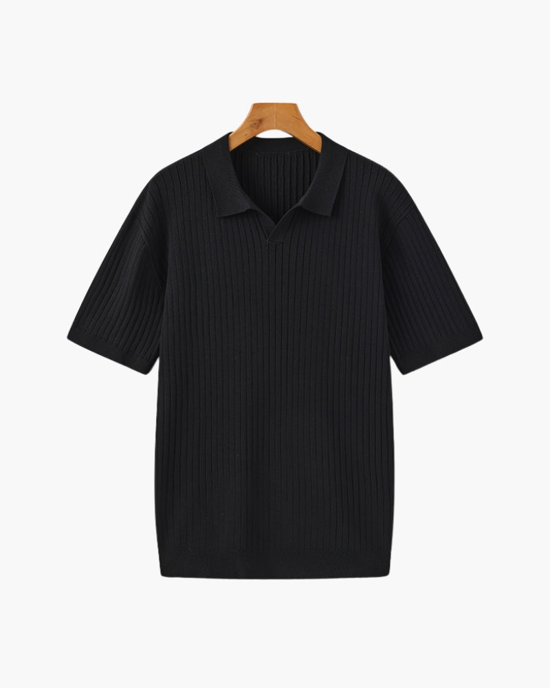 Premium Ribbed Polo Shirt – Effortless Style with Timeless Appeal 8