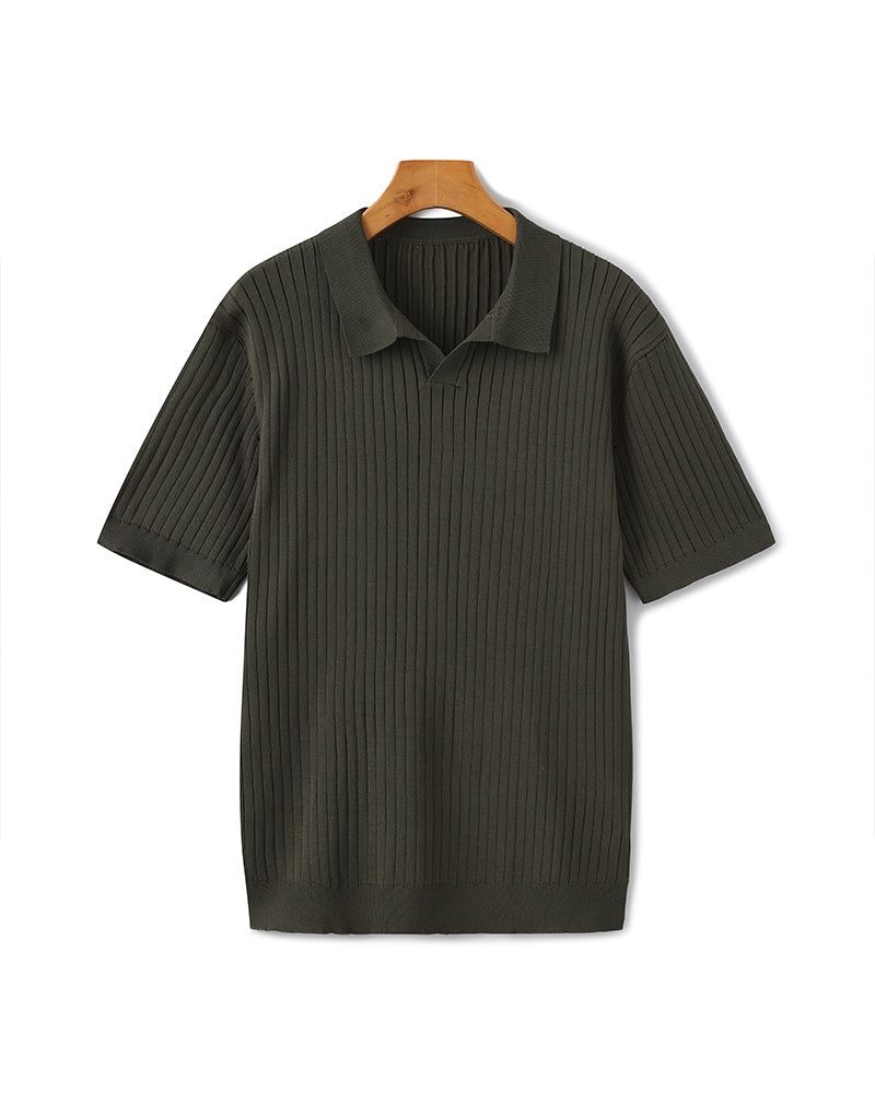 Premium Ribbed Polo Shirt – Effortless Style with Timeless Appeal 9