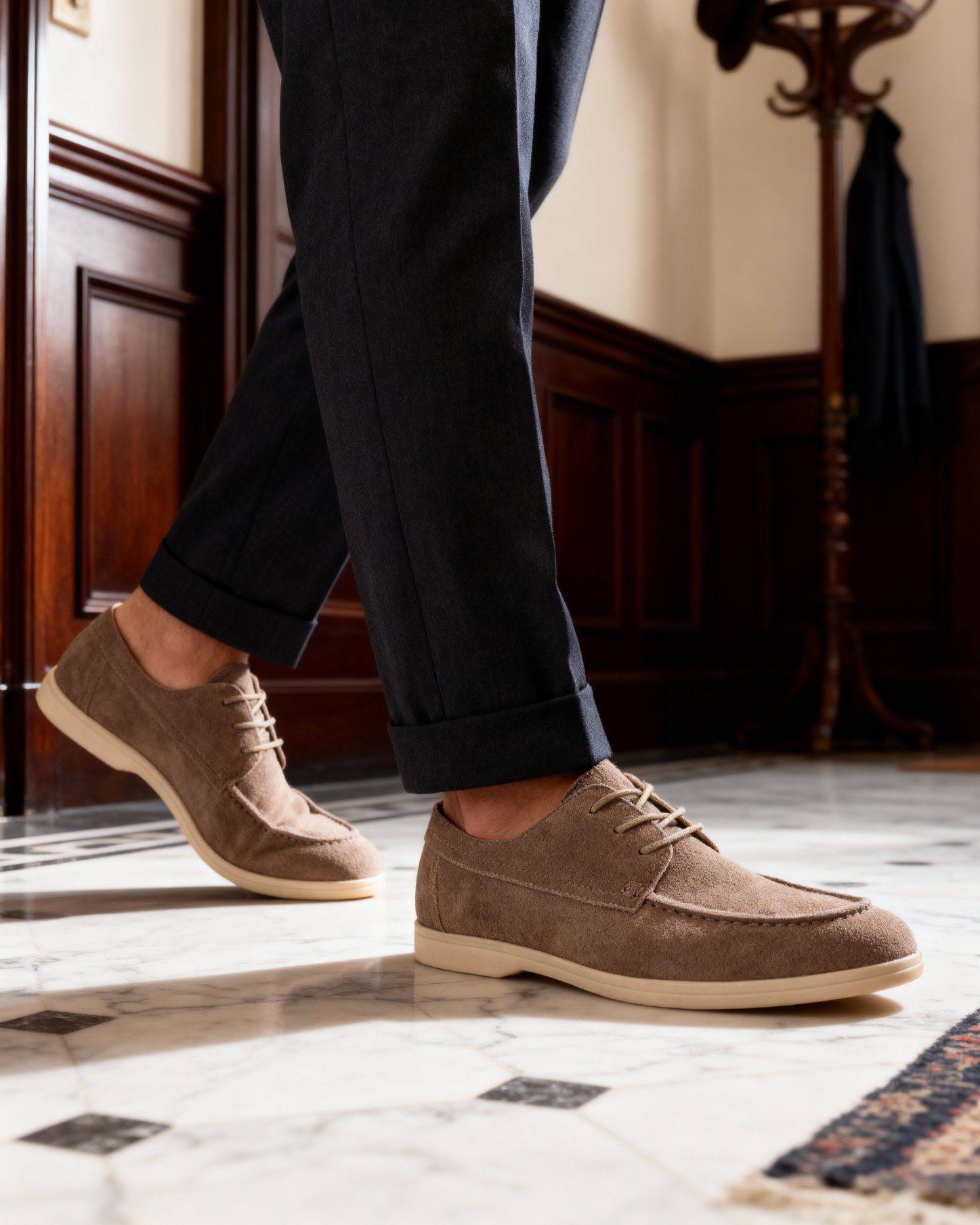 Premium Suede Lace Shoes – Timeless Style for Effortless Elegance 3