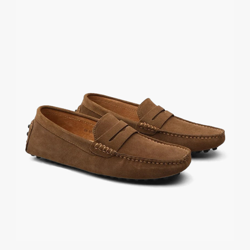 Premium Suede Mens Loafers for Comfort and Style – Soft Calf Leather Slip-On Drivers 2