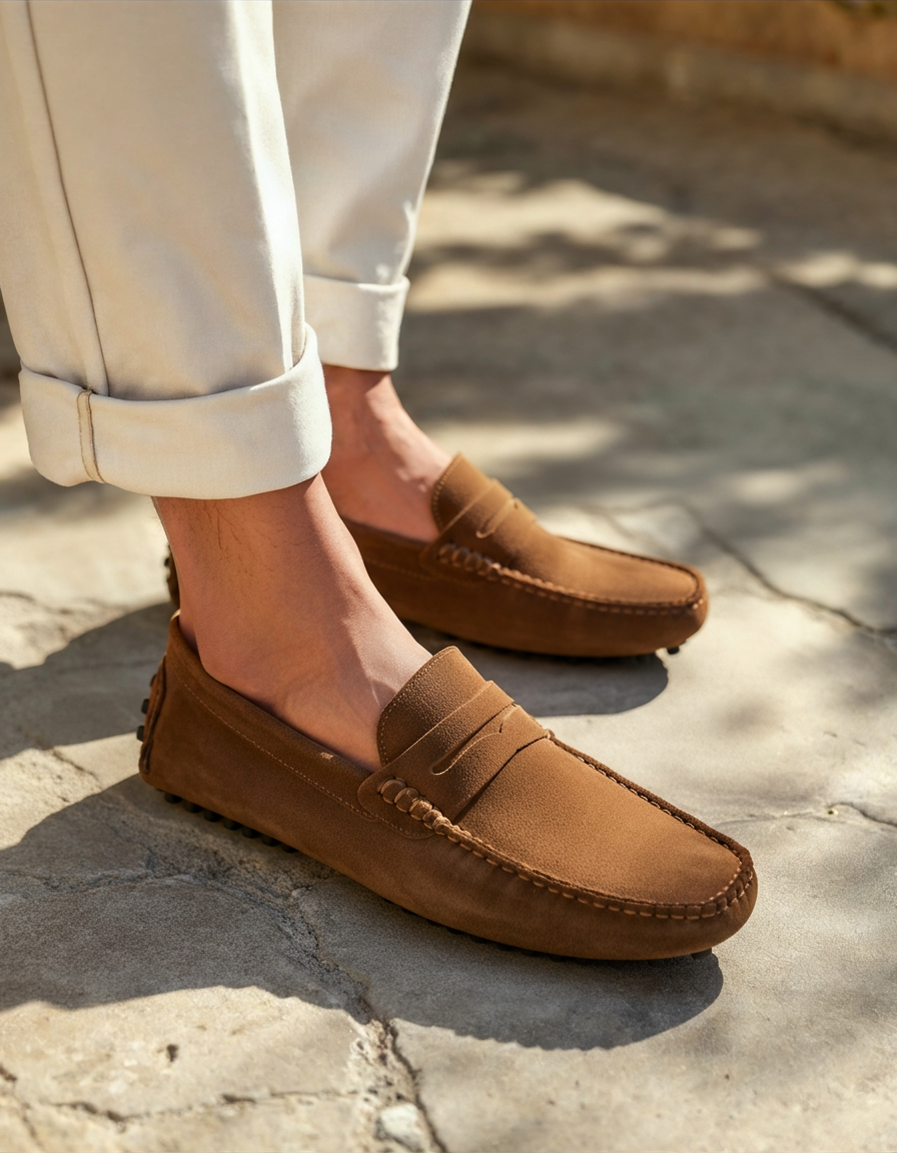 Premium Suede Mens Loafers for Comfort and Style – Soft Calf Leather Slip-On Drivers 3