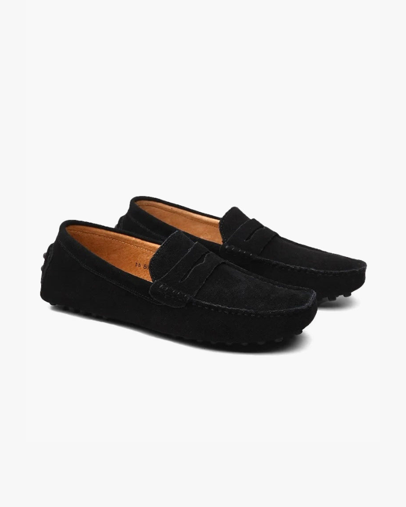 Premium Suede Mens Loafers for Comfort and Style – Soft Calf Leather Slip-On Drivers 4