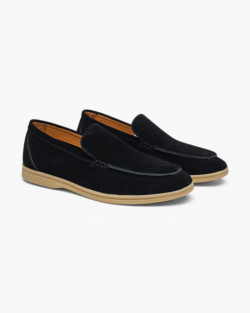 Premium Suede Slip-On Loafers for Men – Comfortable and Stylish Black Loafers for Women 14