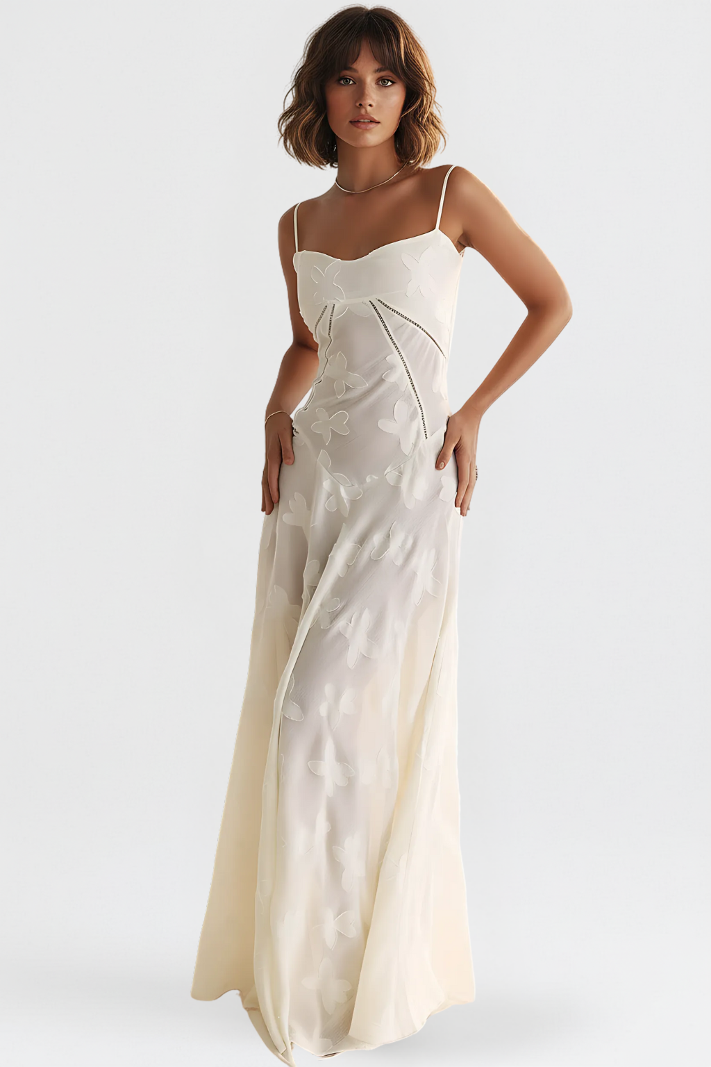 Sapphire Women's Maxi Dress | Elegant A-Line Silhouette, Formal 4