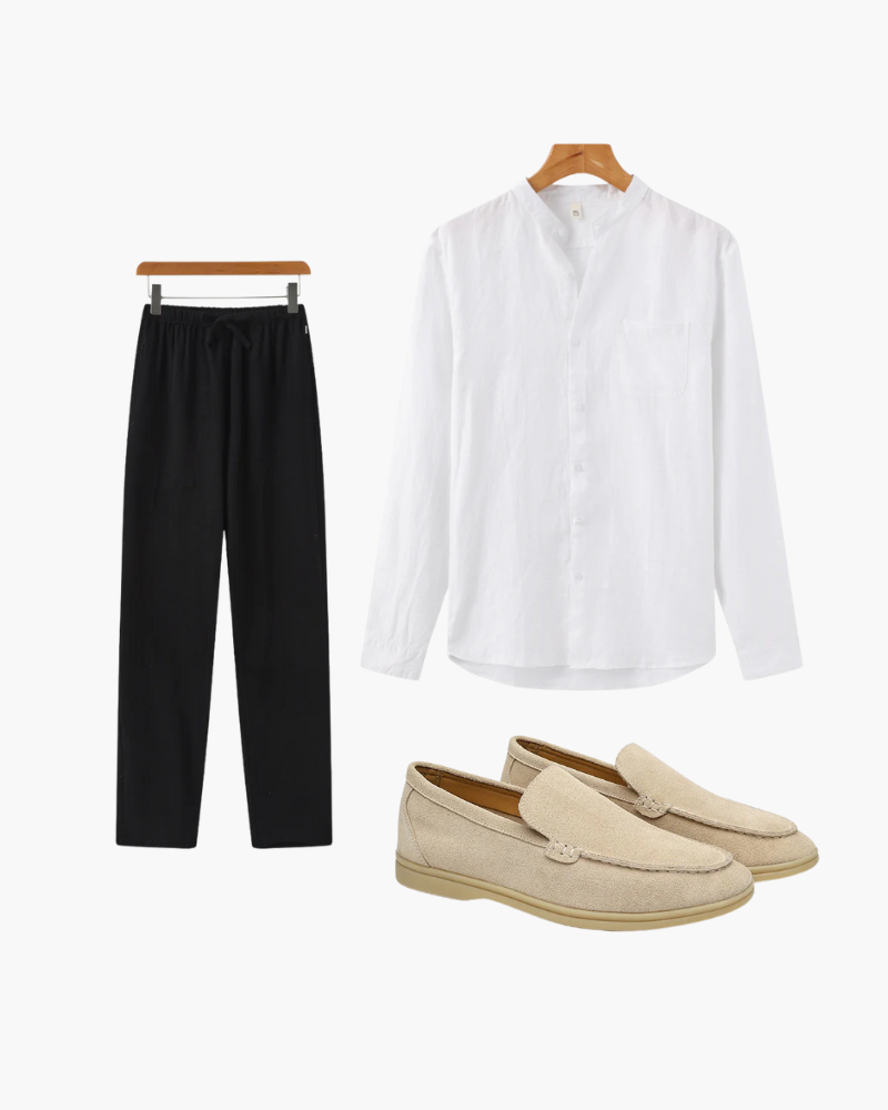 Stylish Diner Night Outfit – Effortless Elegance for Coastal Adventures 0