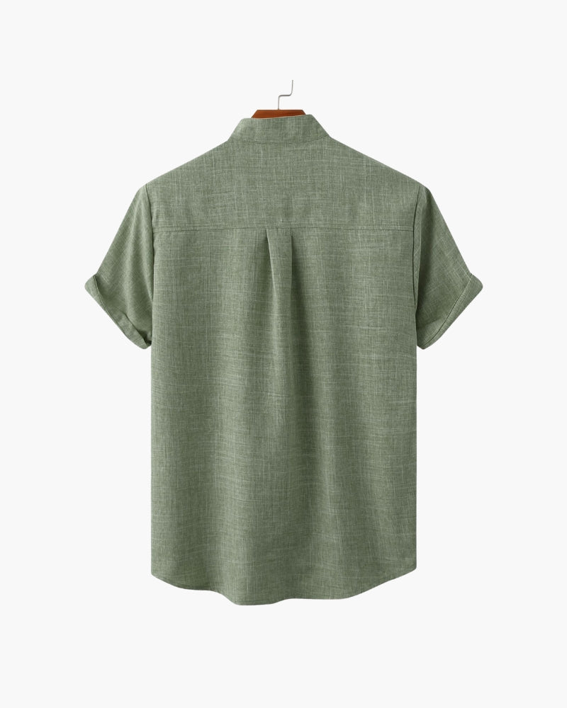 The Mandarin Mark Shirt – Effortless Style for Warm Weather 2