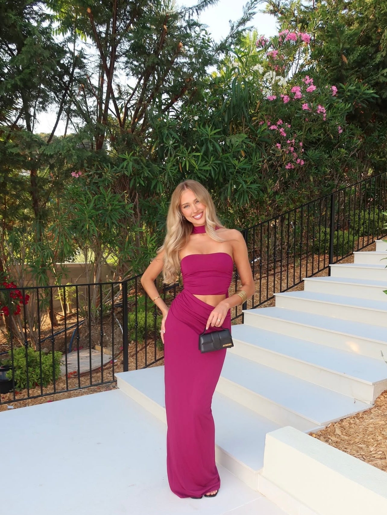 Vera Women's Maxi Dress | Elegant Draping, Cut-Out Design 2