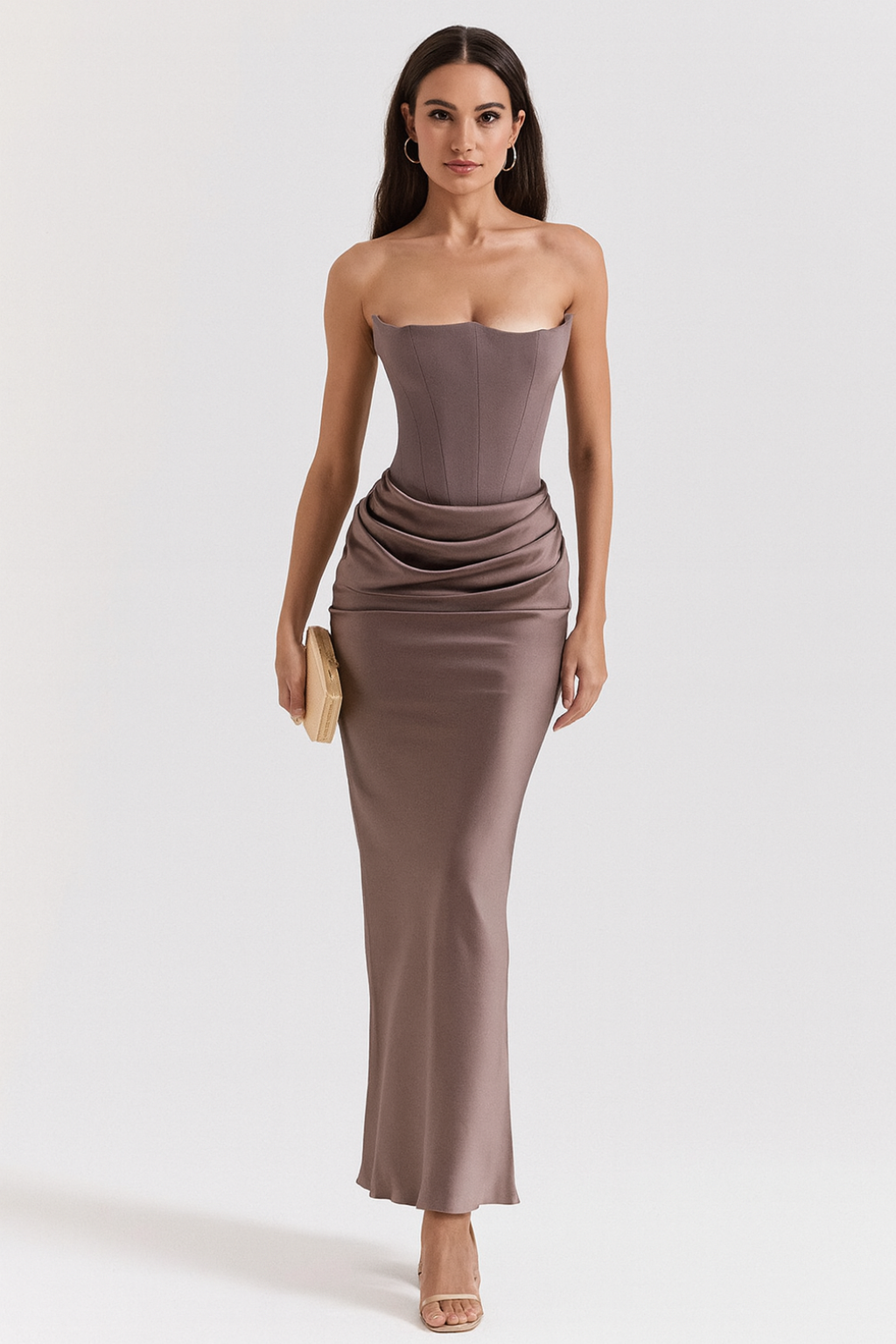 Vera Women's Maxi Dress | Elegant Strapless Design, Formal Occasion 0