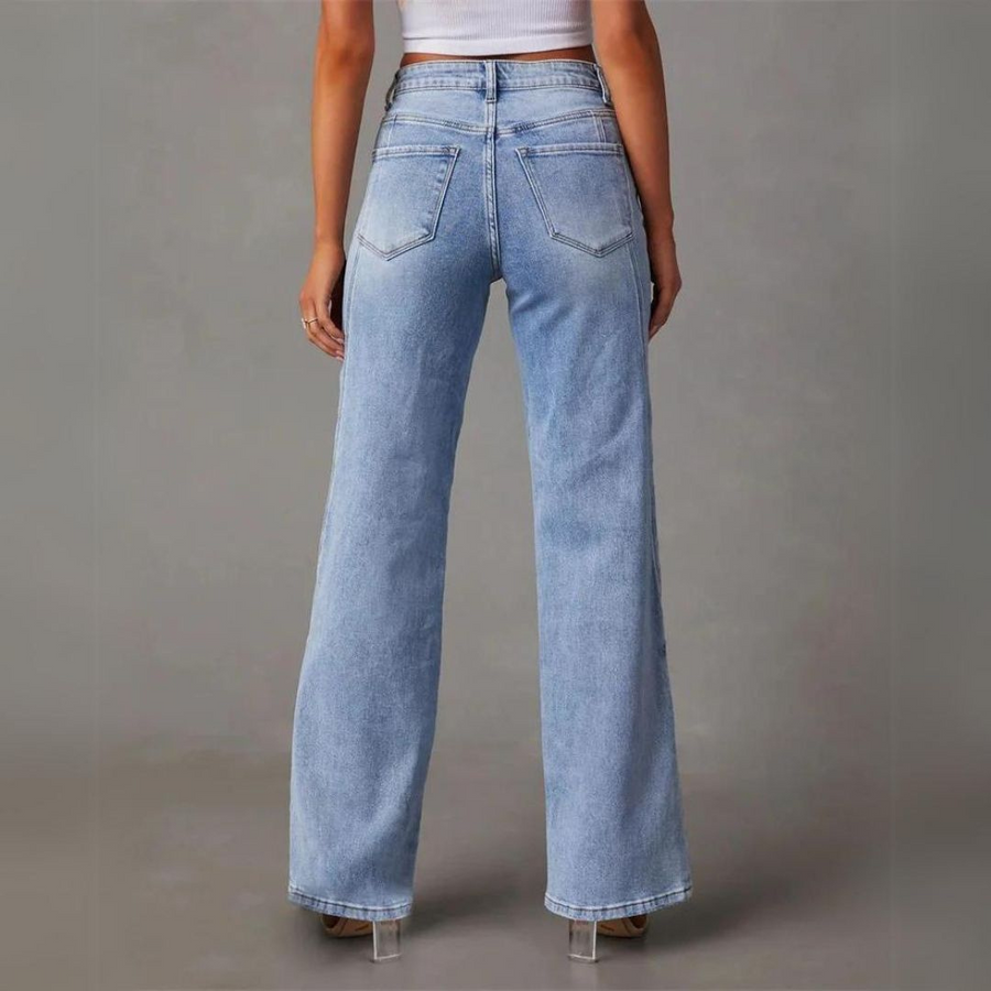 Zara Women's Wide-Leg High-Waisted Jeans | Relaxed Fit 3